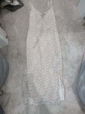 Abercrombie & Fitch Cream Floral Maxi Dress